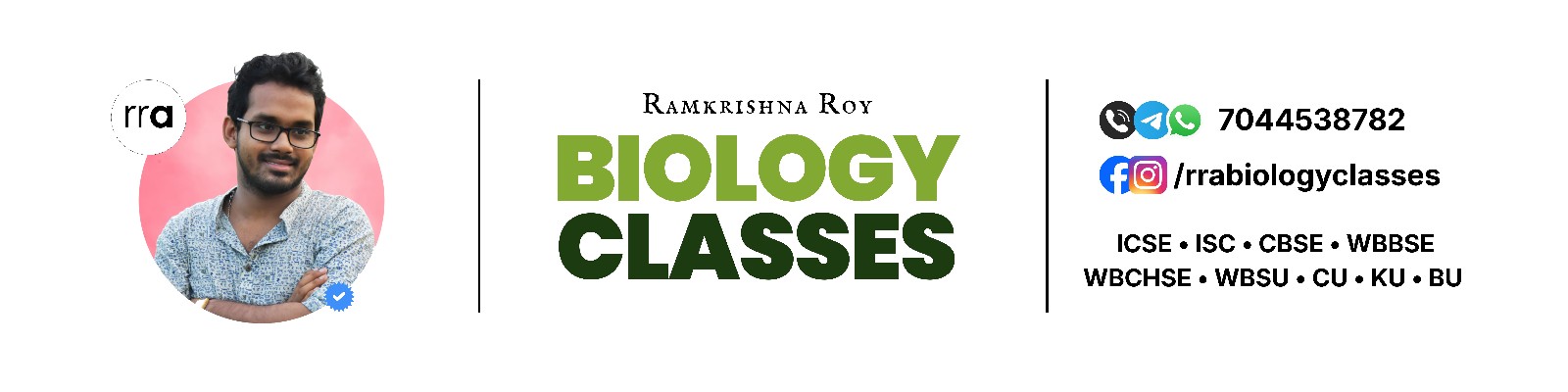 Ramkrishna Roy - Biology Classes Banner